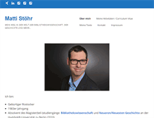 Tablet Screenshot of matti-stoehr.ddrs.de